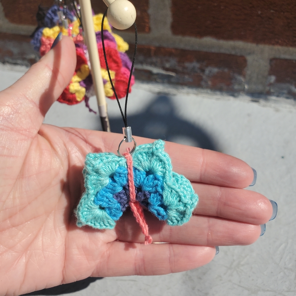 Crocheted butterfly - Handmade